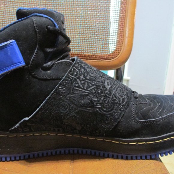 Size 14 - Jordan Fusion 20 Black University Blue 2008 - Picture 9 of 15